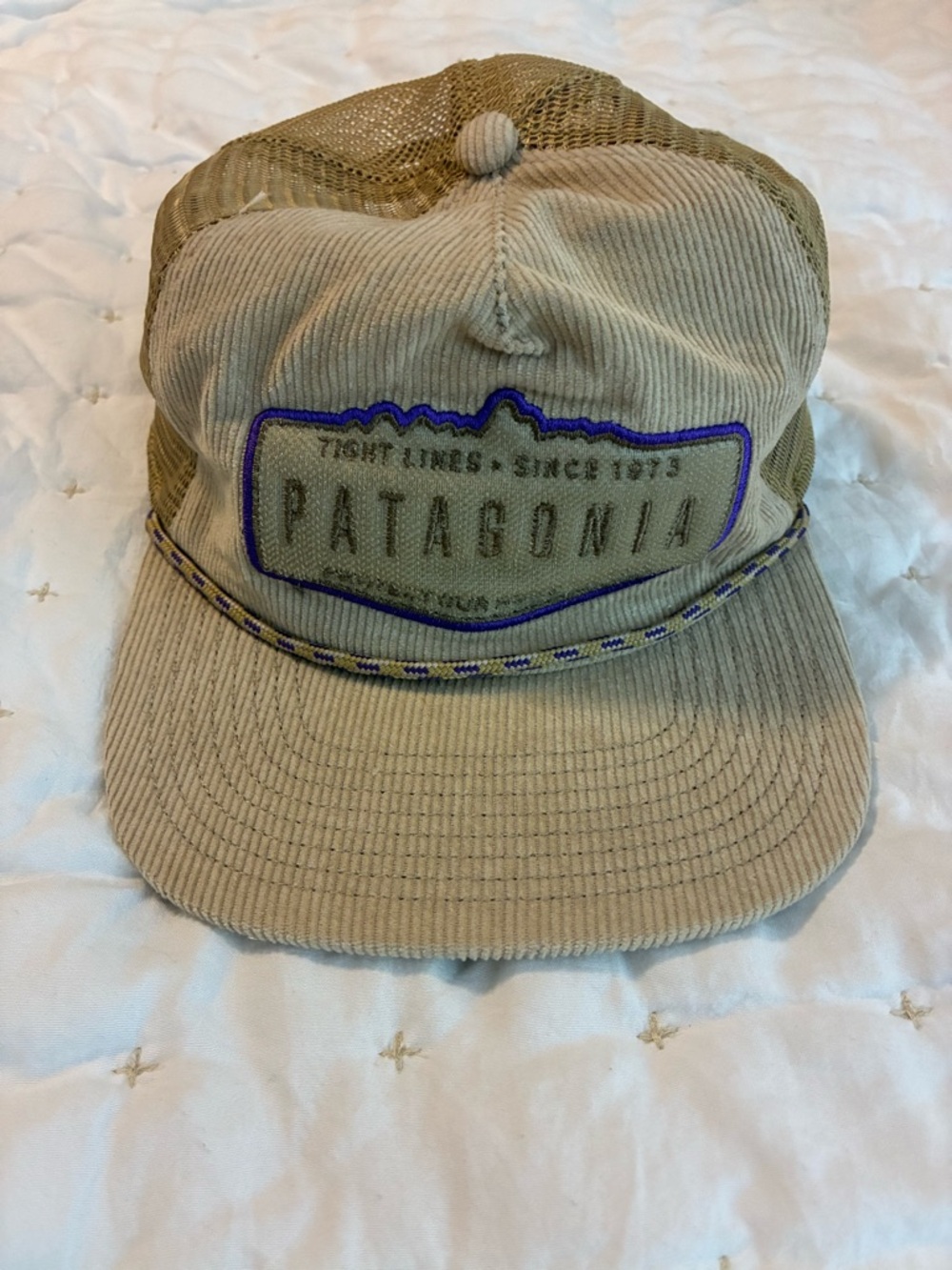 Patagonia Khaki and Corduroy Trucker Hat